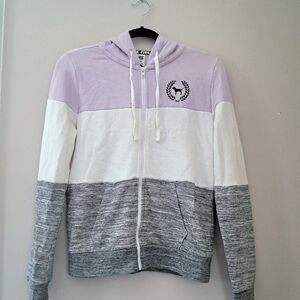 Victoria's Secret PINK Colorblock Zip-Up Hoodie